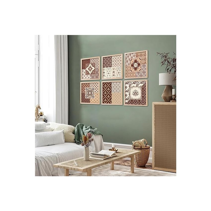 kotart Premium Digital Madhubani Art Paintings with Frame for Home Decor - Traditional Indian Painting for Wall Decoration (10x10 inch, Painting 7)