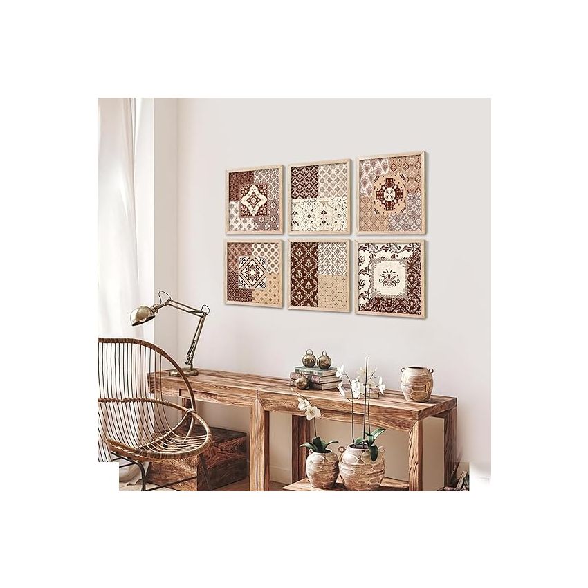 kotart Premium Digital Madhubani Art Paintings with Frame for Home Decor - Traditional Indian Painting for Wall Decoration (10x10 inch, Painting 7)