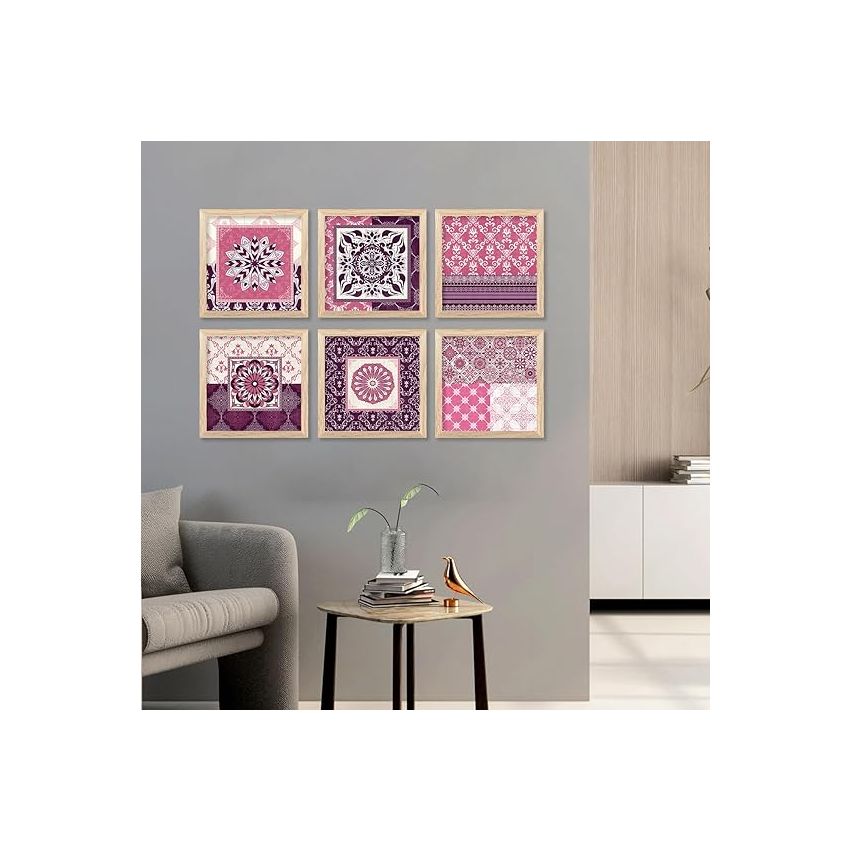 kotart Premium Digital Madhubani Art Paintings with Frame for Home Decor - Traditional Indian Painting for Wall Decoration (10x10 inch, Painting 8)