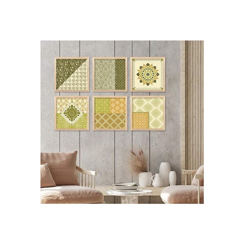 kotart Premium Digital Madhubani Art Paintings with Frame for Home Decor - Traditional Indian Painting for Wall Decoration (10x10 inch, Painting 9)