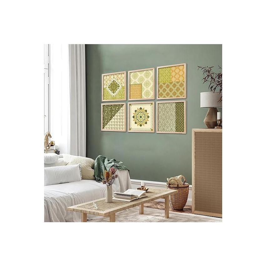 kotart Premium Digital Madhubani Art Paintings with Frame for Home Decor - Traditional Indian Painting for Wall Decoration (10x10 inch, Painting 9)