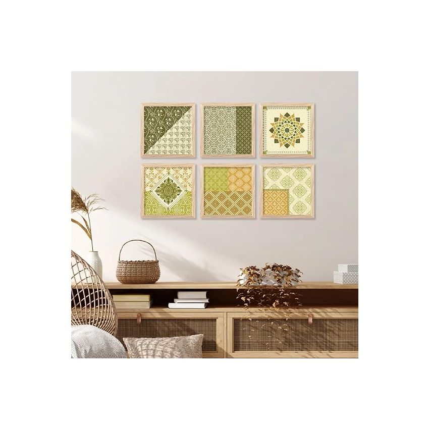 kotart Premium Digital Madhubani Art Paintings with Frame for Home Decor - Traditional Indian Painting for Wall Decoration (10x10 inch, Painting 9)