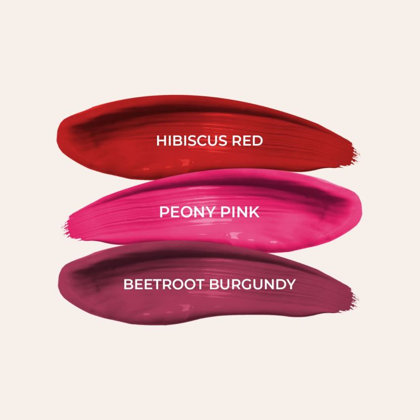 Just Herbs Ayurvedic Liquid Lipstick Kit Set of 3 with Long Lasting, Hydrating & Lightweight Lip Colour, Full Size - Paraben & Silicon Free - 6 ml (Night + Cocktail Look)