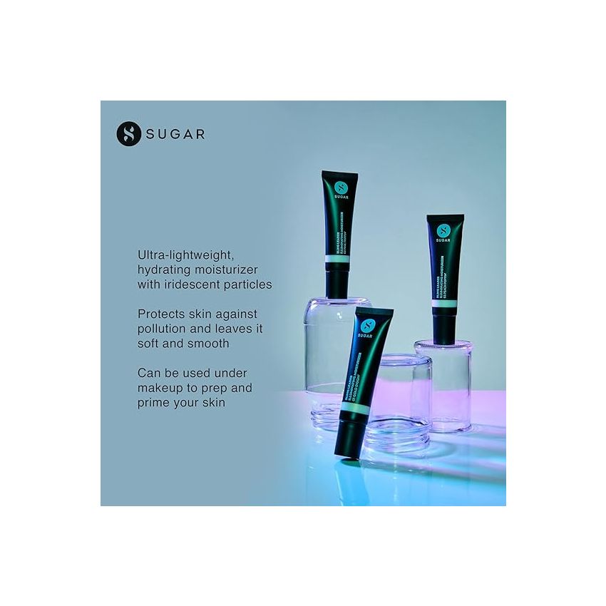 SUGAR Cosmetics - Bling Leader - Illuminating Moisturizer - 03 Peach Poppin'(Warm Peach Highlighter with Pearl Finish) - Lightweight Moisturizer and Highlighter, Protects against Pollution