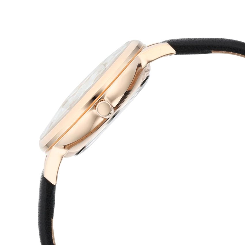 Titan Raga Showstopper Quartz Analog Mother of Pearl Dial Leather Strap Watch for Women-95274WL02/NT95274WL02