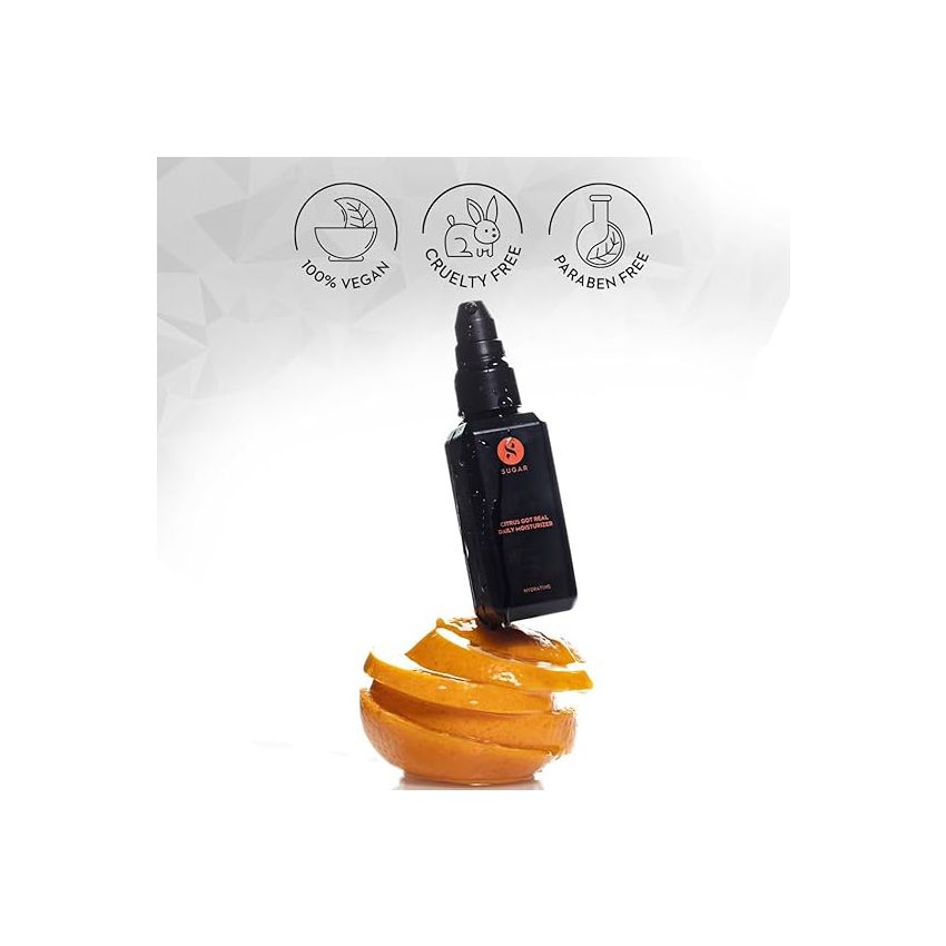 SUGAR Cosmetics - Citrus Got Real - Daily Moisturizer - 60 ml - pH Balancing Moisturizer with Long-Lasting Hydration- For Hydration and CTM routine- Suitable for All Skin Types
