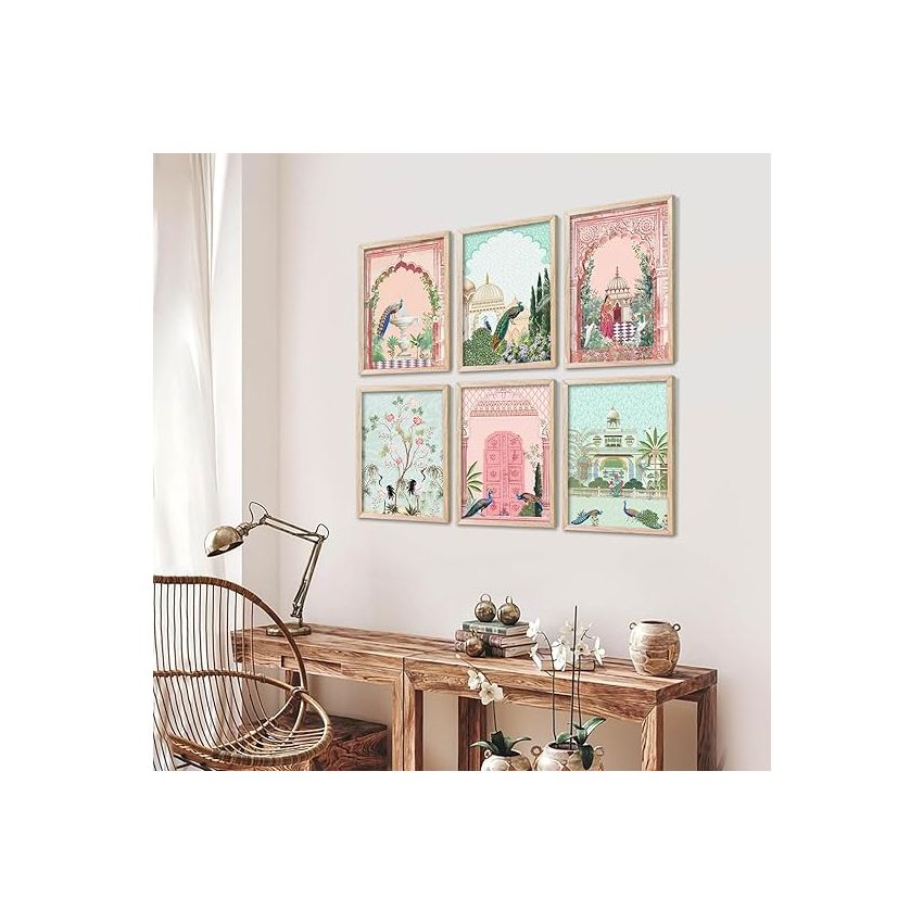 kotart Traditional Pichwai Wall Art Paintings with Frame for Home Decor - Framed Wall Painting for Living Room Bedroom Office Room Decor - Painting for Wall Decoration - (10x13 inch, A)