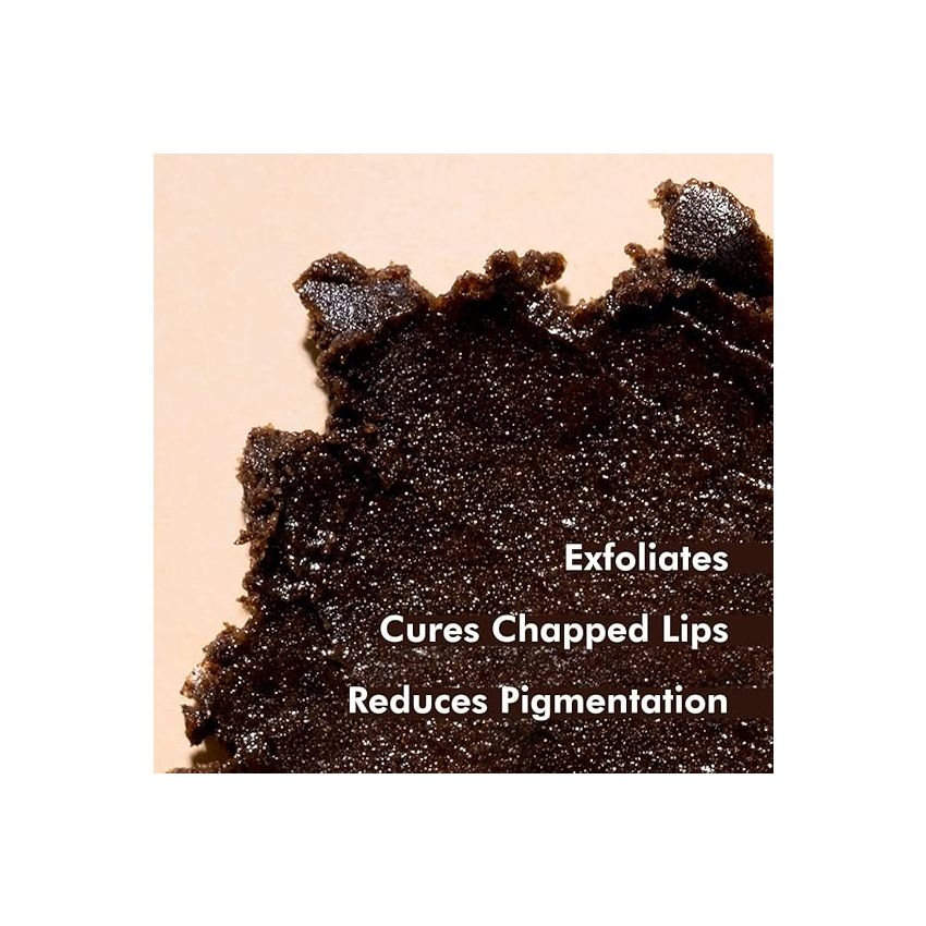 mCaffeine Coffee Lip Scrub Balm - 85% Reduction in Dark Lips & Pigmentation | Heals Dry & Chapped Lips | With Natural Sugar, Cold Pressed Coconut Oil & Coffee Scrub | 100% Vegan (12gm)85% Reduction in Dark Lips | Keeps 24Hr Moisturization | 100% Vegan