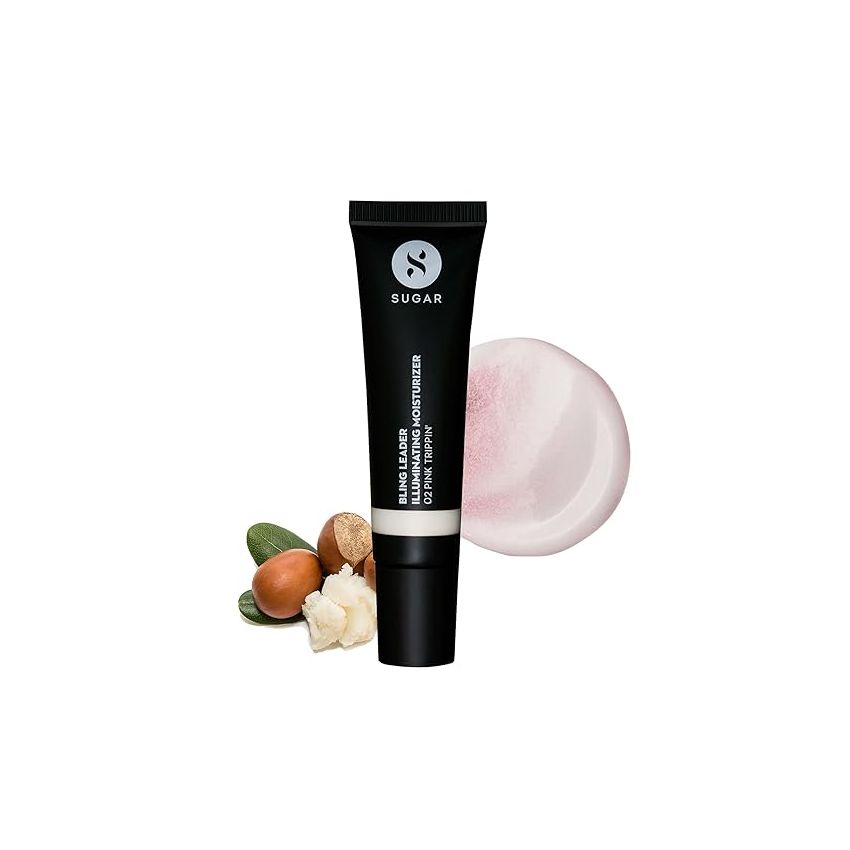 SUGAR Cosmetics Bling Leader | Illuminating Moisturizer | Strobe Cream - 02 Pink Trippin' (Cool Pink Highlighter with Pearl Finish)