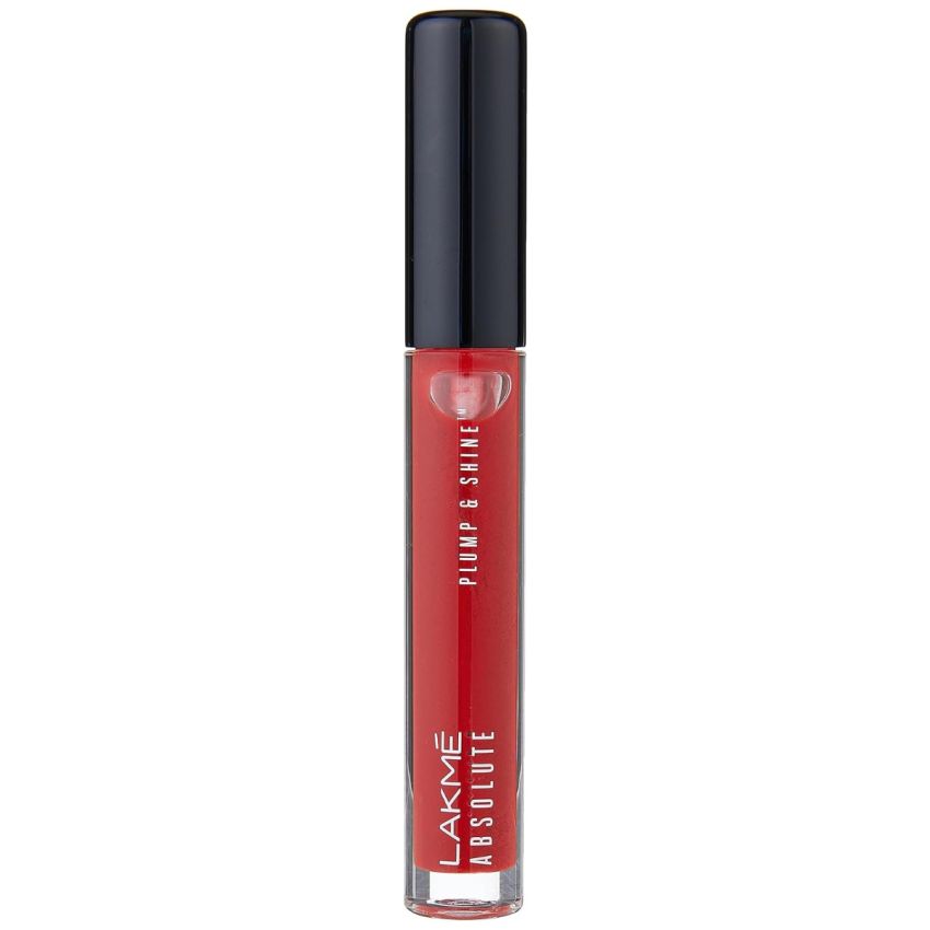 Lakme Absolute Plump & Shine Lip Gloss, Red Shine, 3 g