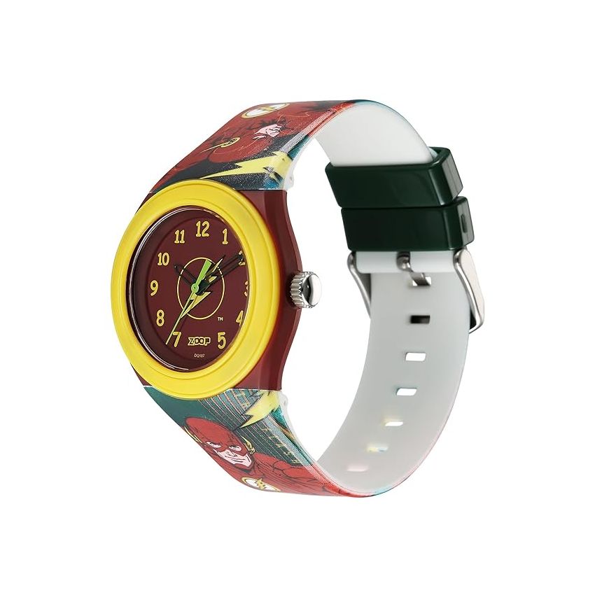 Zoop by Titan Justice League Quartz Analog Red Dial Polyurethane Strap Watch for Kids-C4048PP55