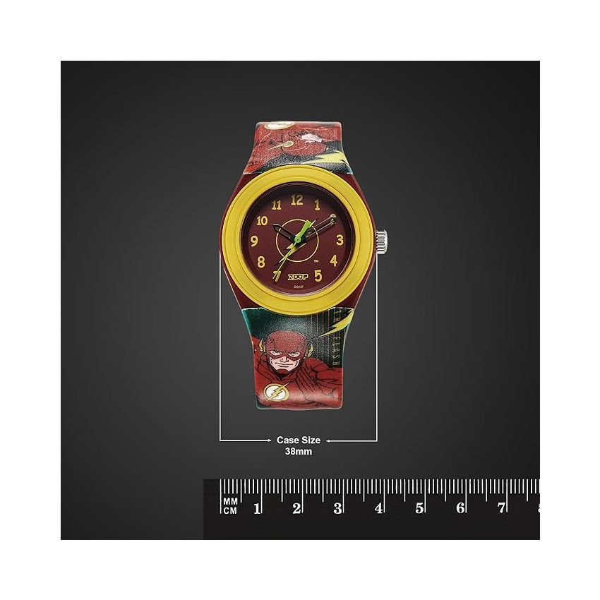 Zoop by Titan Justice League Quartz Analog Red Dial Polyurethane Strap Watch for Kids-C4048PP55