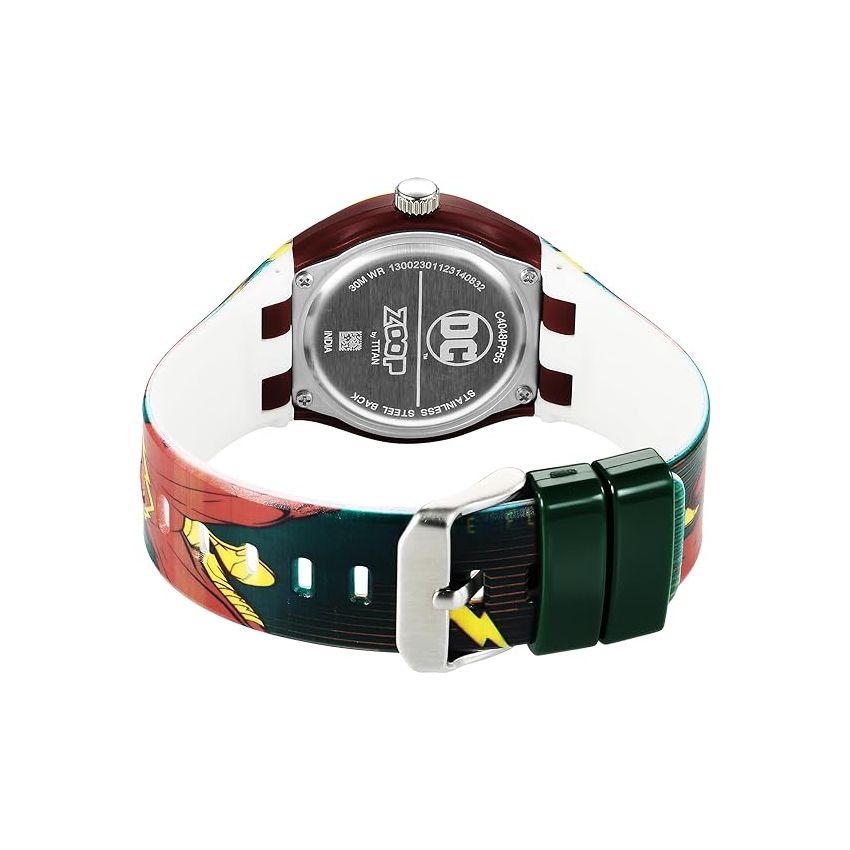 Zoop by Titan Justice League Quartz Analog Red Dial Polyurethane Strap Watch for Kids-C4048PP55