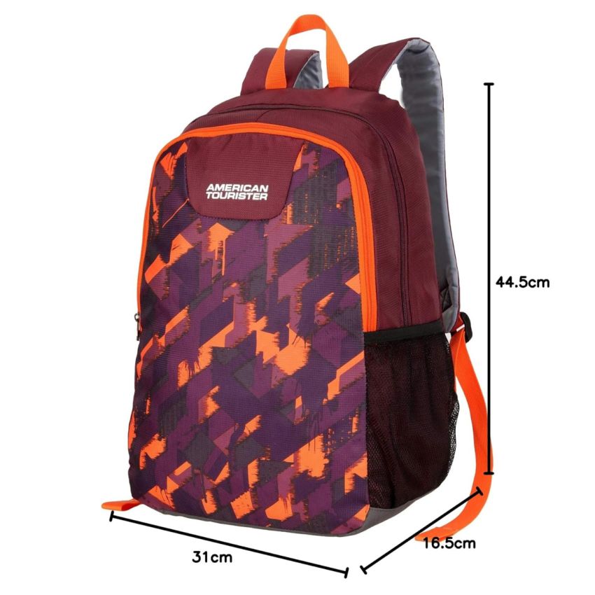 American Tourister WAVE 24 Ltrs Medium Polyester Casual Backpack (Red)