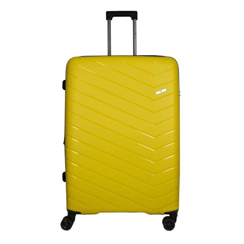 URBAN FOREST Octans Yellow Polypropylene Hard-Sided 78cm Check-in Trolley Luggage