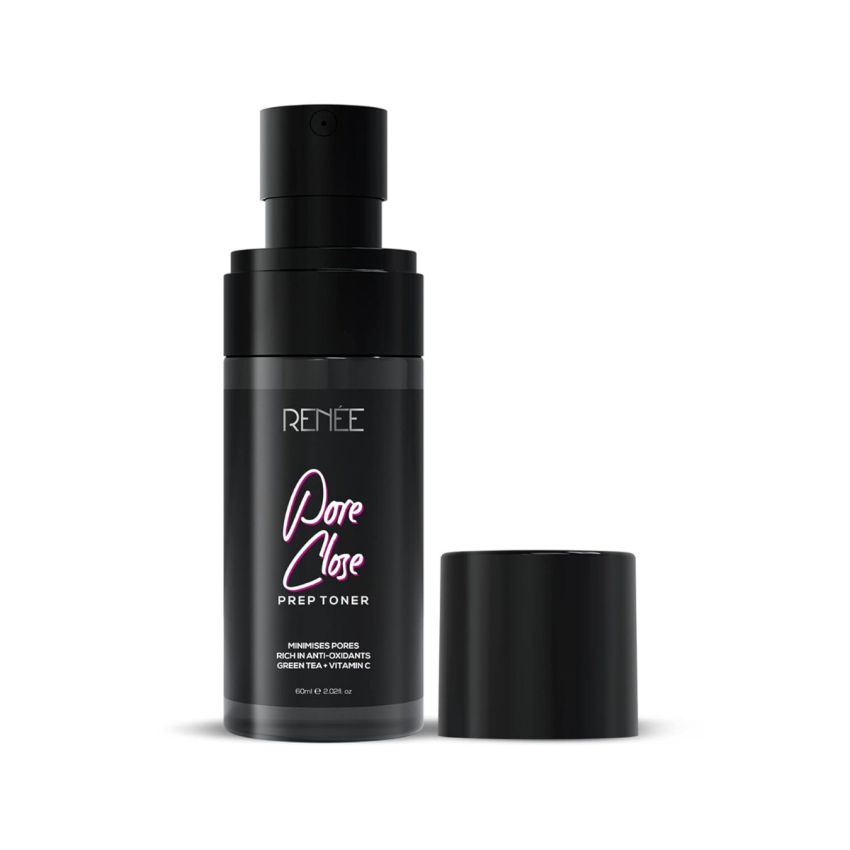 RENEE Pore Close Prep Toner, Minimize Pores, Fine Lines | Reduces Redness, Soothes & Hydrates Facial Skin, 60ml