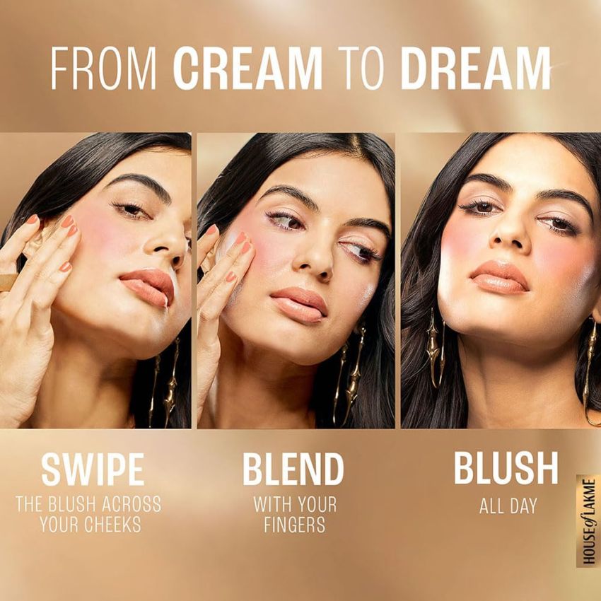 Lakme 9 to 5 Powerplay Velvet Crème Blush - Soft Coral 9gm