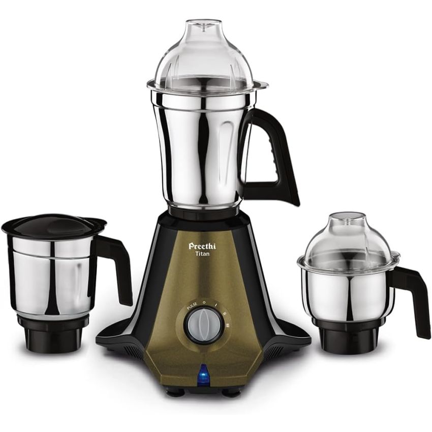 Preethi Titan MG-283 Mixer Grinder 1000W Watt 3 Jars Black 