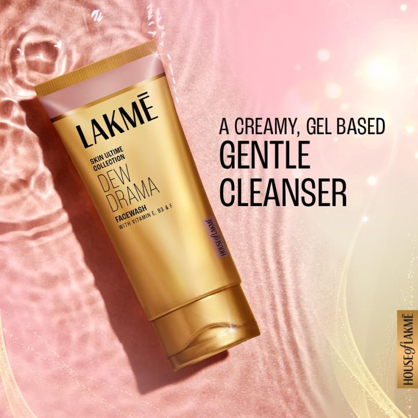LAKMÉ Dew Drama Facewash With 6% Vitamin E + B3 + F Complex