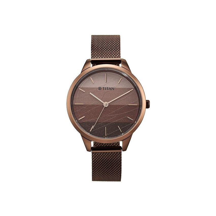 Titan Purple Glam It Up Multicoloured Dial Women Watch with Stainless Steel Strap-NS2664QM01/NT2664QM01