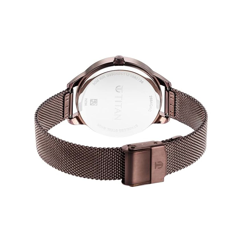 Titan Purple Glam It Up Multicoloured Dial Women Watch with Stainless Steel Strap-NS2664QM01/NT2664QM01