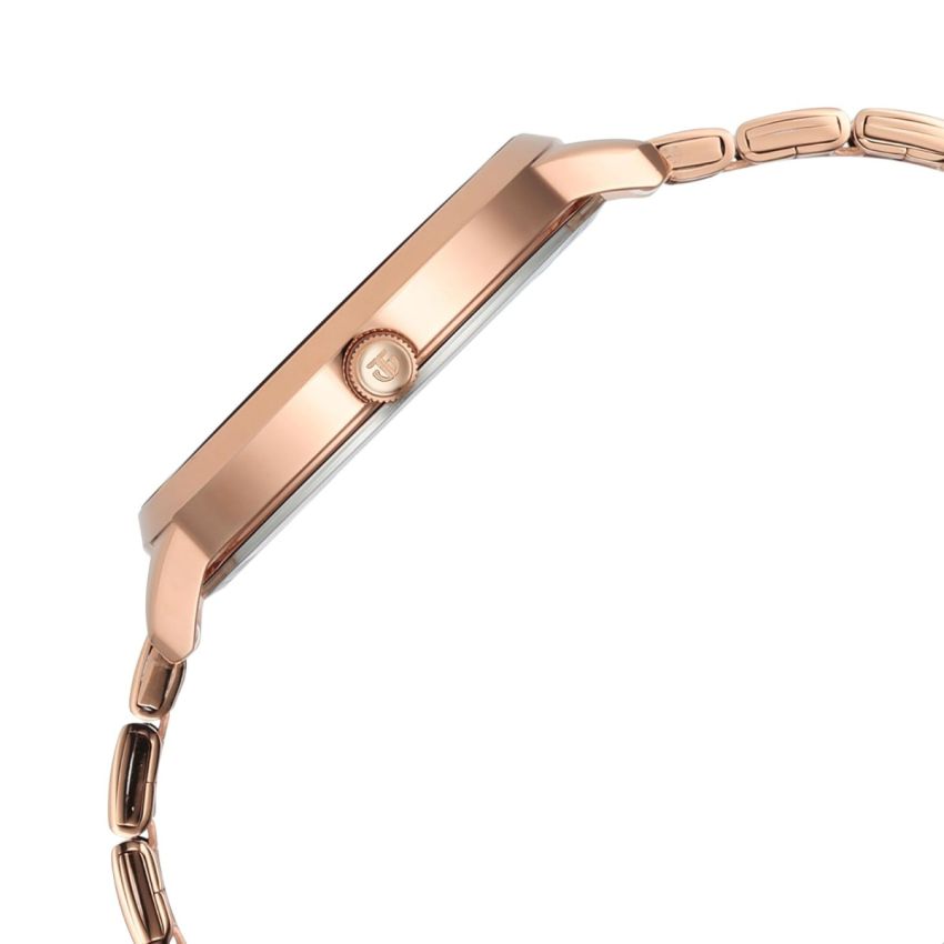 Titan Purple Secluded Quartz Analog Rose Gold Dial with Rose Gold Plating Stainless Steel Strap Watch for Women