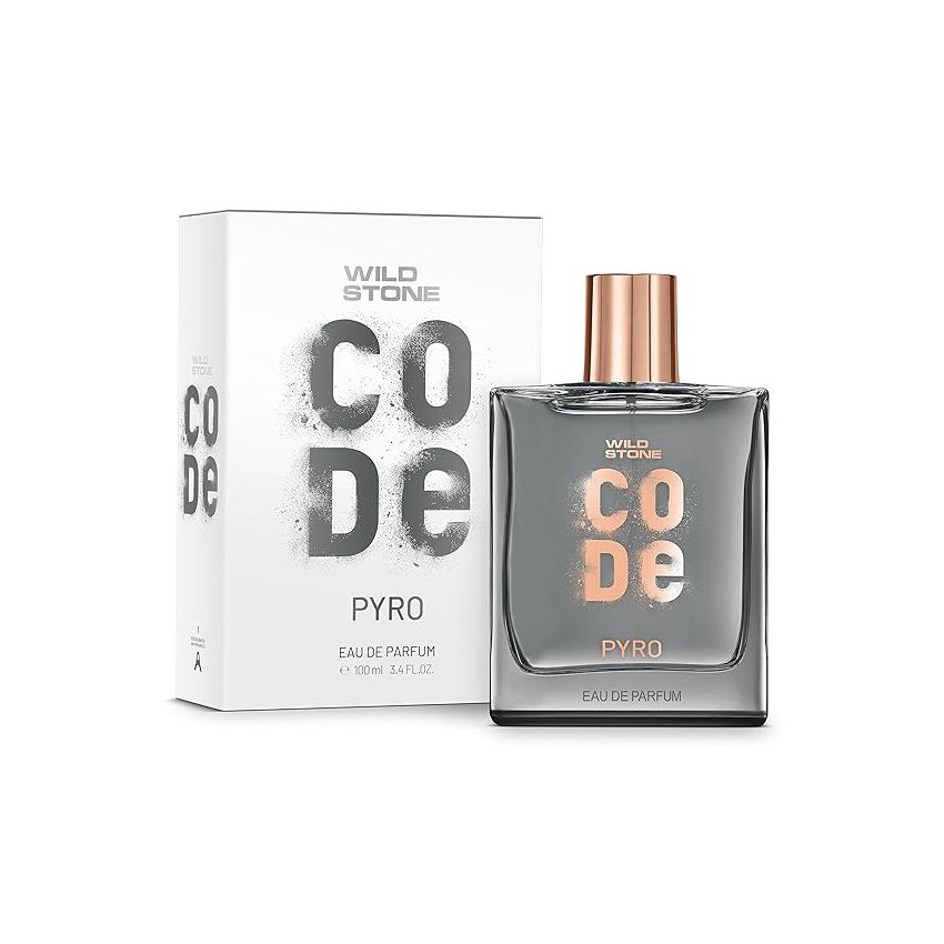 WILD STONE CODE Pyro Eau De Parfum For Men, 100Ml|Bold, Intense & Vibrant Fragrance| Luxury Men Perfume With Long Lasting Aroma, Scented, Spray