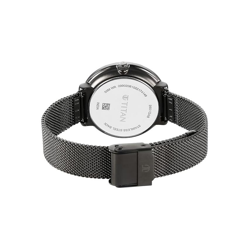 Titan Neo Grey Dial Analog Stainless Steel Strap Watch for Women-2651QM01