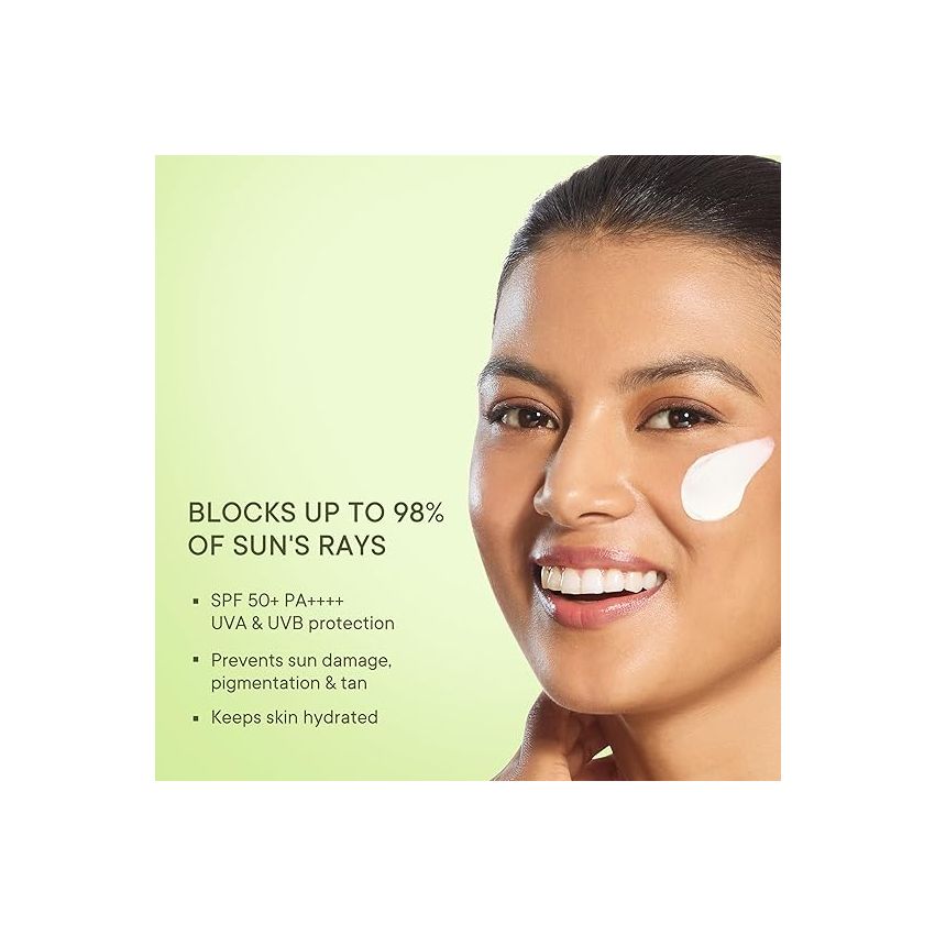 QUENCH BOTANICS Bravocado Sunscreen Spf 50+ Pa++++|Korean Sunscreen With Vitamin E & Avocado|No White Cast|Lightweight & Non-Sticky|Uva & Uvb Protection|For Women & Men (50Ml) All Skin Type