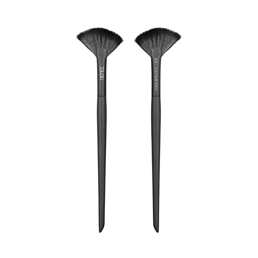 RENEE Professional Makeup Brush with Easy-to-Hold, Ultra Soft Bristles for Precise Application & Perfectly Blended Look, Fan Brush R6, 1Pc