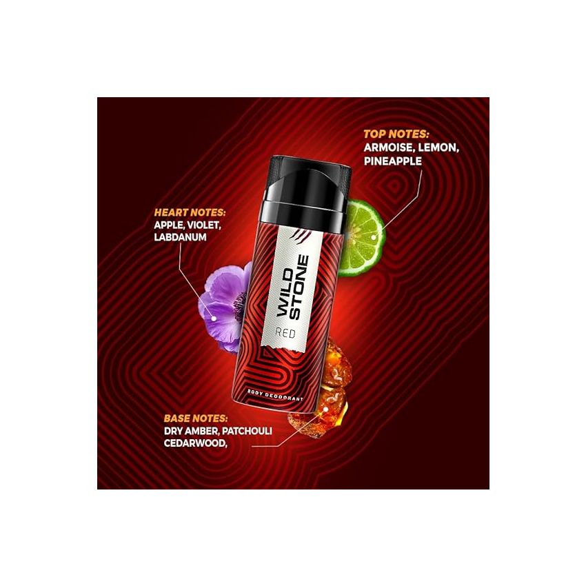 Wild Stone Red Deodorant for Men- 150 ml