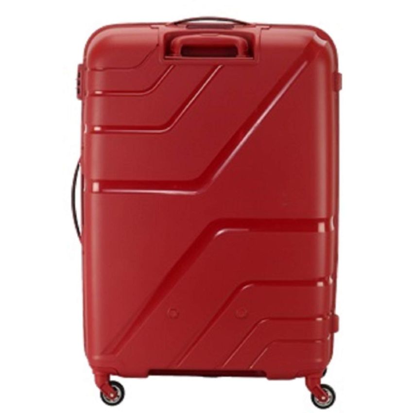 American Tourister Upland Spinner 55 Cms Polypropylene Hardsided Small Cabin Luggage|Speed_Wheel 8 Wheel Suitcase|Trolley Bag, Formula Red