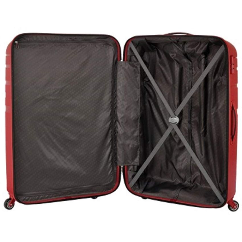 American Tourister Upland Spinner 55 Cms Polypropylene Hardsided Small Cabin Luggage|Speed_Wheel 8 Wheel Suitcase|Trolley Bag, Formula Red