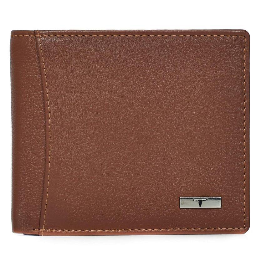 URBAN FOREST Brian Redwood Leather Wallet & Redwood Casual Textured Belt Combo Gift Set for Men