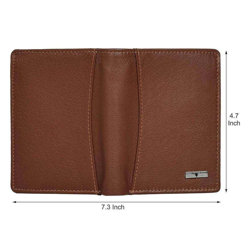 URBAN FOREST Orlando Redwood Leather Wallet for Men - Packed in Premium Wooden Box for Festive Gifting