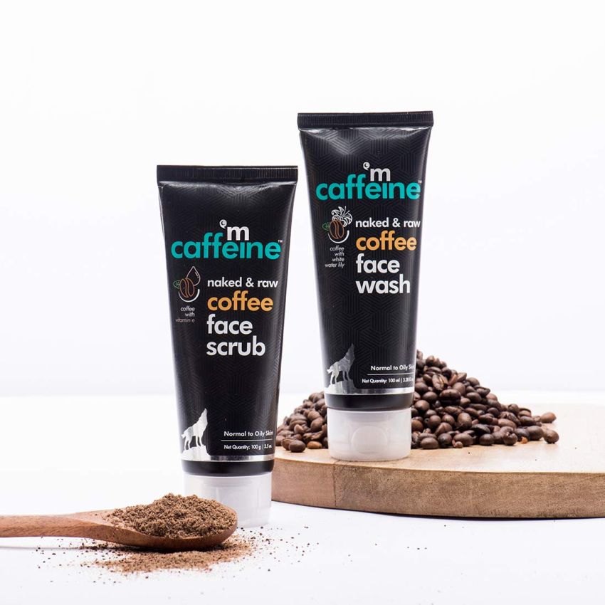 mCaffeine Anti Pollution Face Care Regime with Coffee Face Wash & Face Scrub | Combo Value Pack (100ml each) | Pack of 2