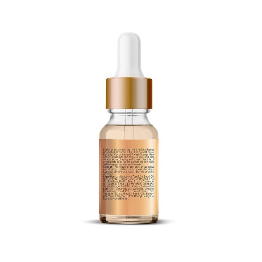 RENEE Texture Fix Post Makeup Oil 10ml |Repairs, Heals & Rejuvenates|Lightweight, Quick absorbing formula with Lock-in Skin Hydration For All Skin Types, Paraben & Cruelty Free