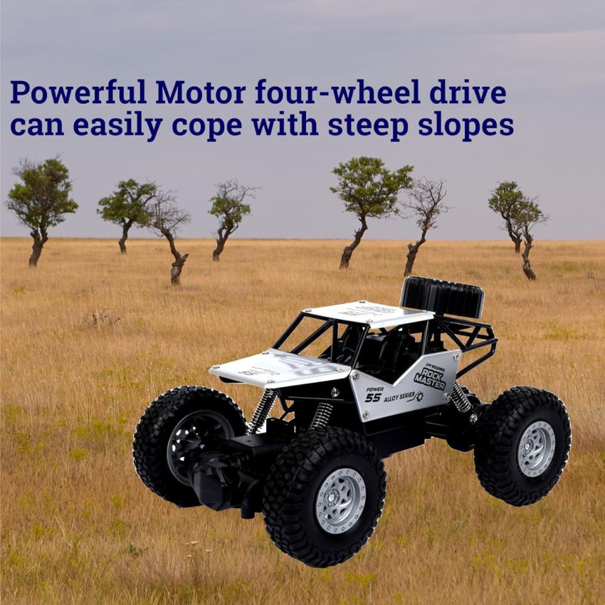 Cable World® Remote Control Rock Crawler, 5 Function High Speed 1:18 Rc Car Toys for Boys 2Wd Off Road Vehicle Toy Cars for Kids Monster Truck Rock Climbing Car Toy for Kids,(Black)