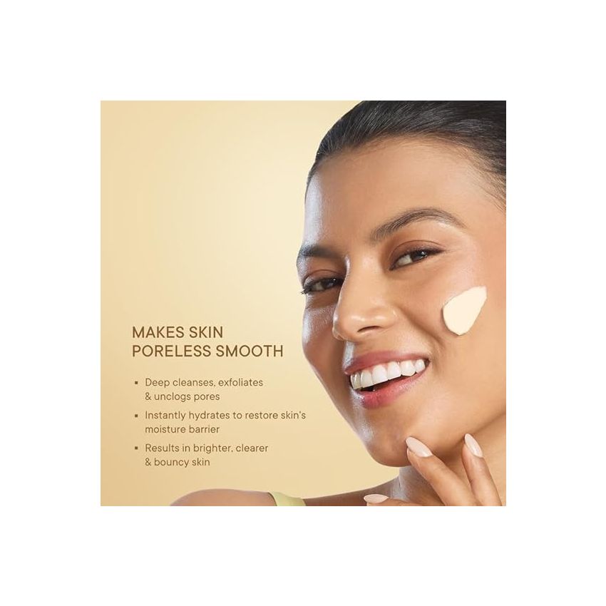 Quench Rice Water Gentle Exfoliation Cream Face Wash | Korean Face Wash for Glowing Skin | Brightens & Hydrates Skin with Aloe Vera & Vitamin E | Made in Korea (100ml)