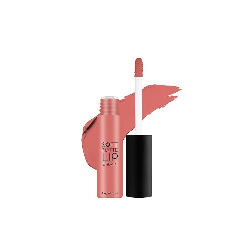 Swiss Beauty Soft Matte Lip Cream Weightless Lipstick | Long Lasting Lipstick With Velvety Finish | Shade- Romantic Rose, 6ml