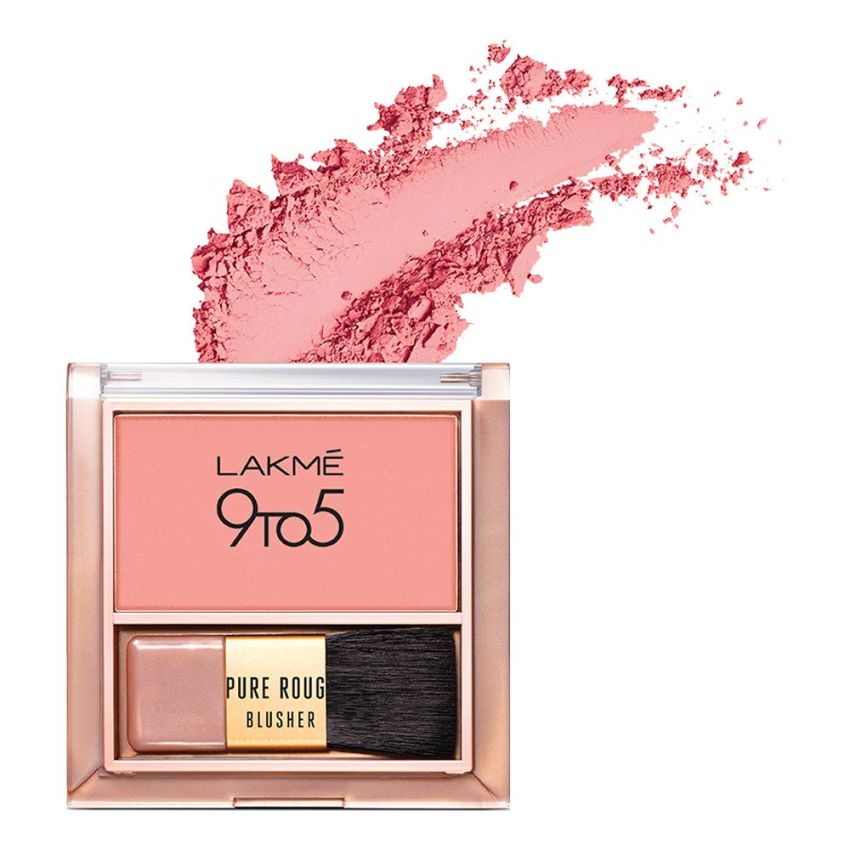 Lakme 9 To 5 Pure Rouge Blusher, Nude Flush, 6 g