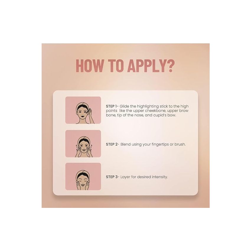 SUGAR Cosmetics - Face Fwd >> - Highlighter Stick - 02 Royal Rose (Rosey Taupe) - Illuminating, Longlasting Formula, Lightweight Highlighter