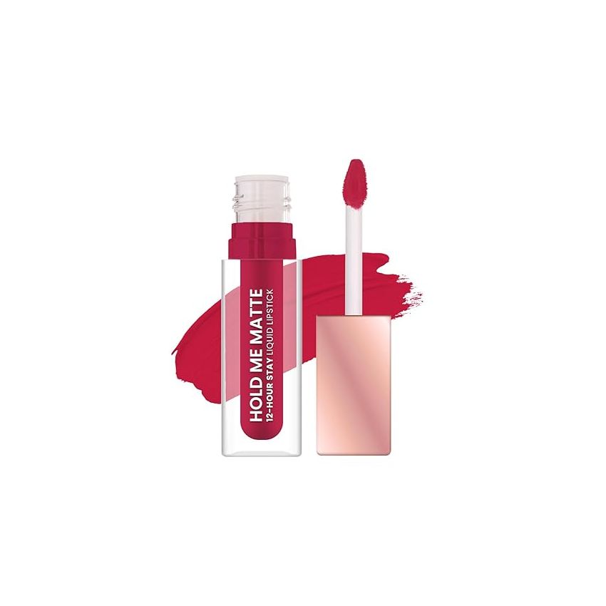 Swiss Beauty Hold Me Matte Liquid Lipstick | 12 Hours Stay | Non-Transfer Lipstick | Waterproof Lipstick with Intense Hydration| Shade - Romance Red, 4.5ml