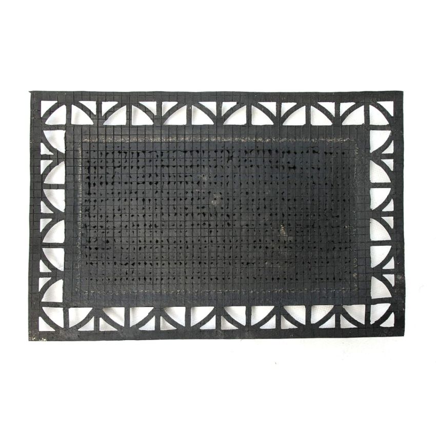 Onlymat Coir Doormat, Natural Rubber Moulded Rug with Anti-Slip and Anti-Fade Properties for Indoor and Outdoor (60 x 40 cm)