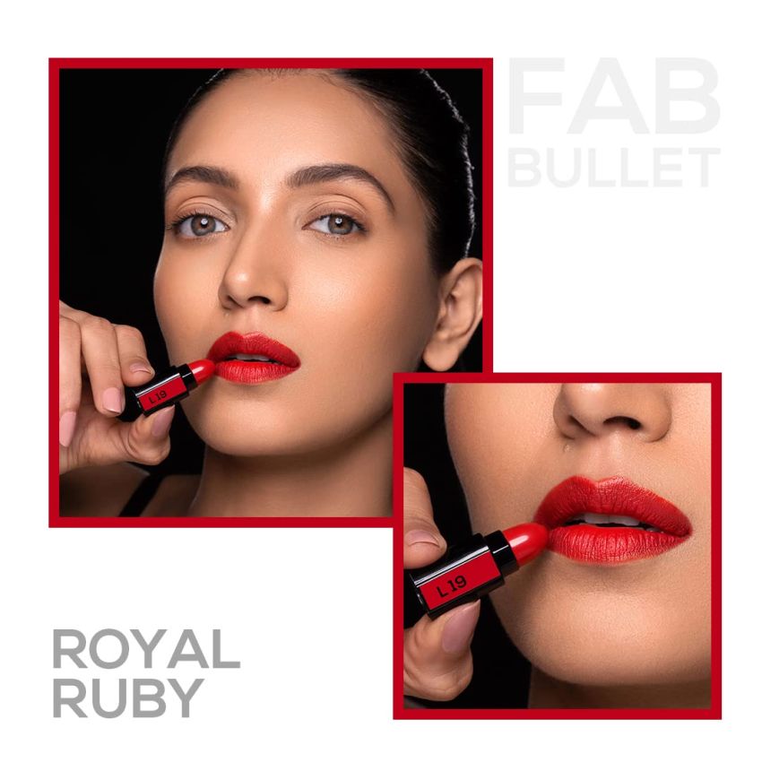 RENEE Matte Fab Bullet L 19 Royal Ruby 1.5 gm| You Can Also Refill Your Fab5 Lipstick With This Bullet of Your Choice