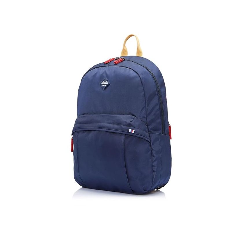American Tourister RUDY Small Size Polyester Causal Backpack with Security Zip- Black