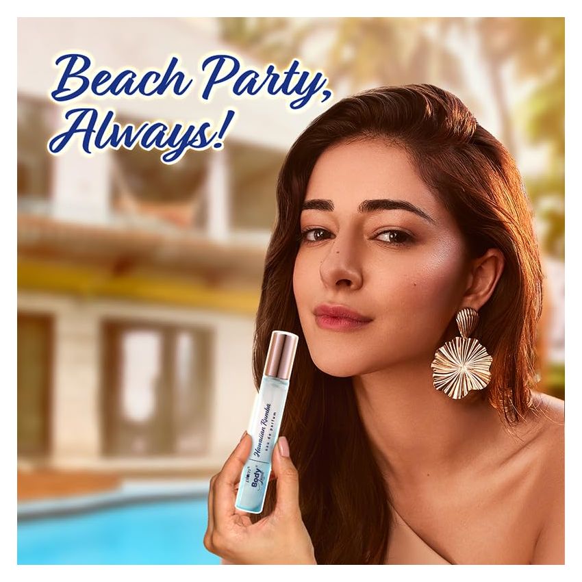 Plum BodyLovin' Hawaiian Rumba Eau De Perfum (Parfum) | Long Lasting & Premium Beachy Fragrance | Luxury Perfume for Women | Mandarin, Gardenia & Vanilla Notes | Travel Friendly | High On Fun - 15ml