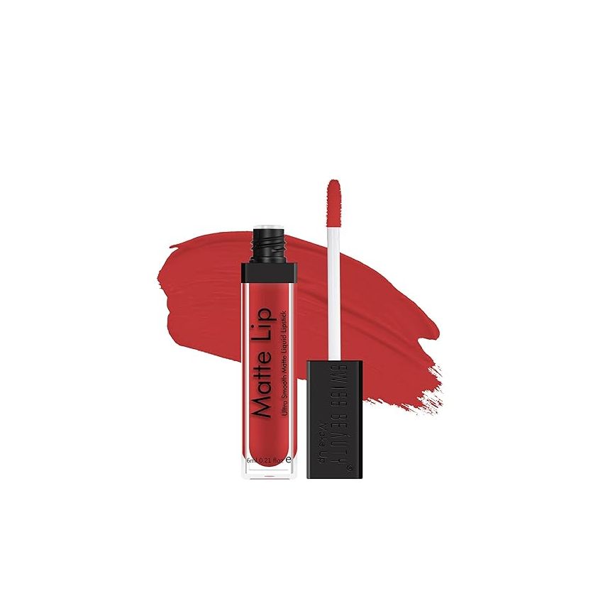 Swiss Beauty Ultra Smooth Matte Lip Liquid Lipstick, Smooth Lip Color, Weightless Finish, Silky Matte Finish, Shade- Runway, 6ml