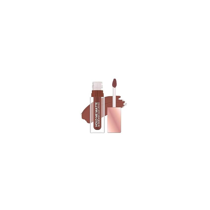Swiss Beauty Hold Me Matte Liquid Lipstick | 12 Hours Stay | Non-Transfer Lipstick | Waterproof Lipstick with Intense Hydration| Shade - Lusty Rusty, 4.5ml