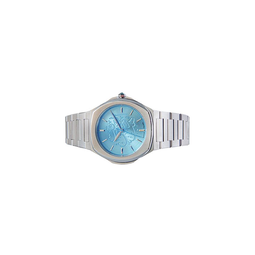 SAATCHI SUPER SLIM Aquamarine Gem watch